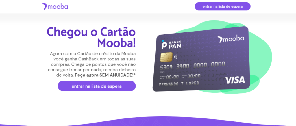 cartão de crédito Mooba Visa